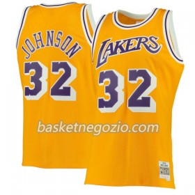 Canotte Uomo Los Angeles Lakers Magic Johnson 32 Hardwood Classics Grigio Swingman